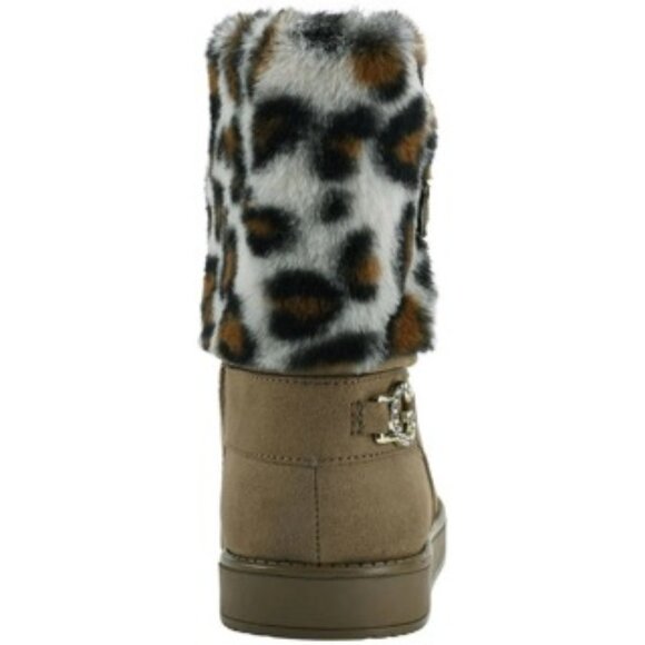 GBG LOS ANGELES Women's Buckle Cushioned Round Toe Leopard Boots Size 6.5 - Picture 3 of 3